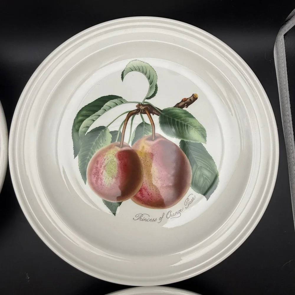 Portmeirion Pomona Dinner Plates Set 4 Fruit Botanical Cottagecore Strawberry